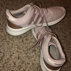 Pink addidas shoes